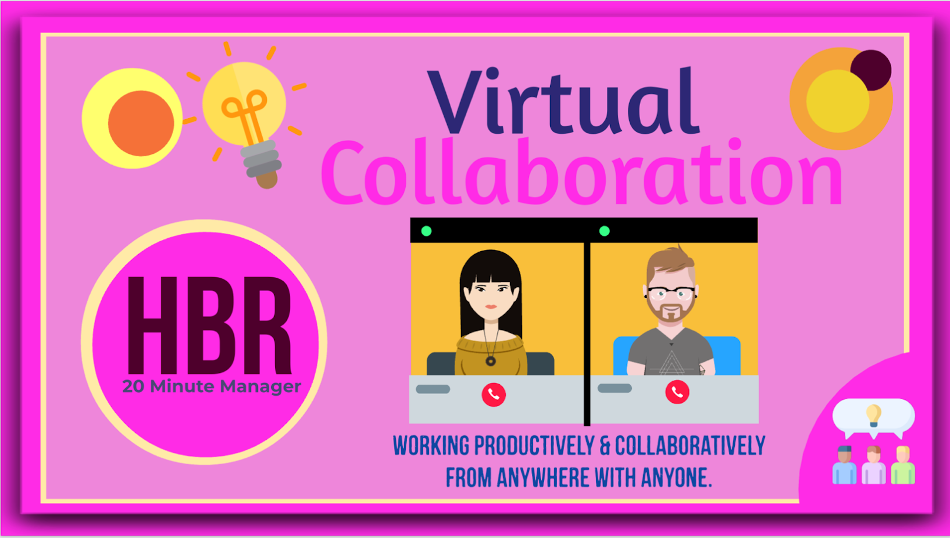 Virtual Collaboration By Harvard Business Review: 20 Minute Manager series: Animated Summary