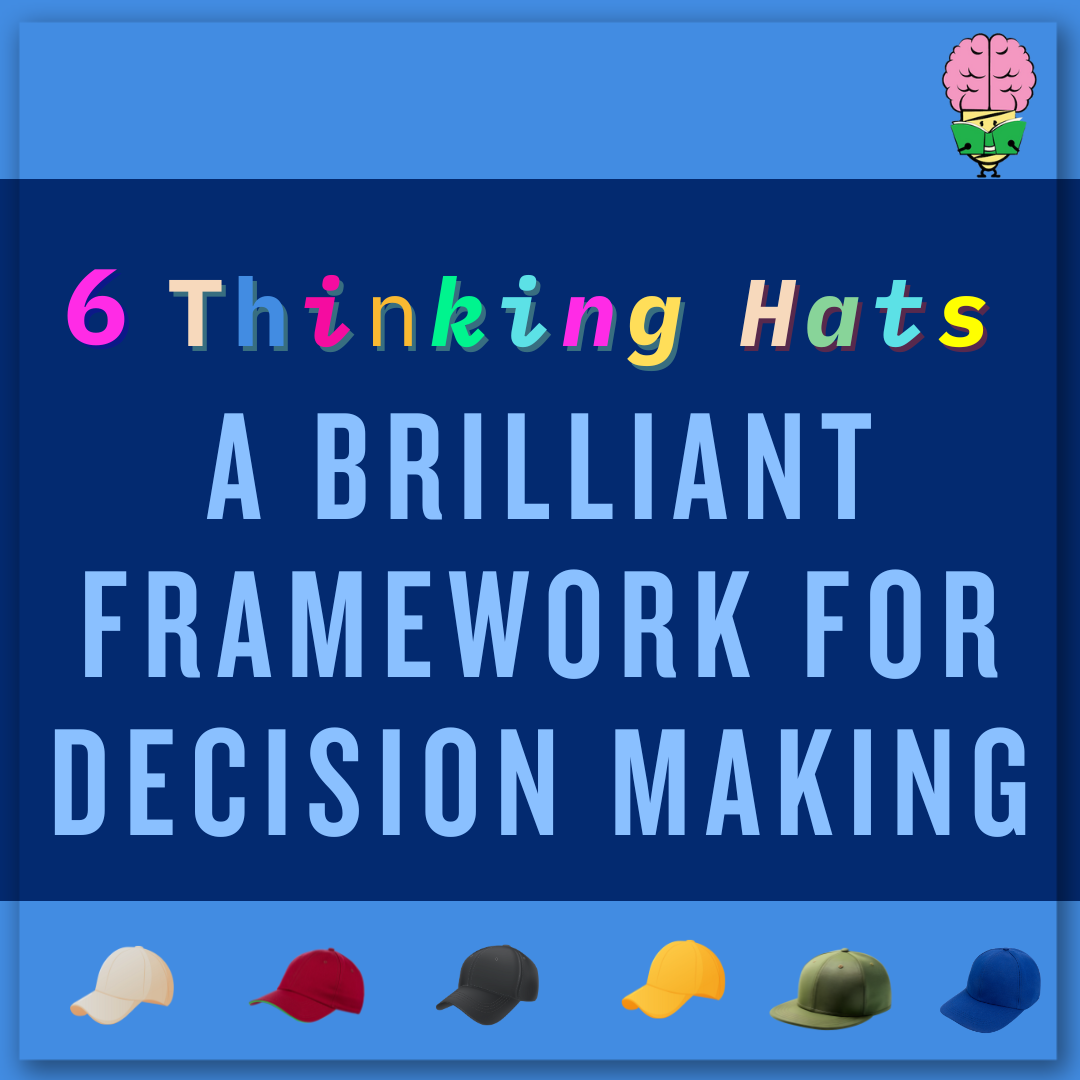 Six Thinking Hats by Edward de Bono – A Simple framework for Better Decision-Making